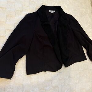 Cropped Black Blazer